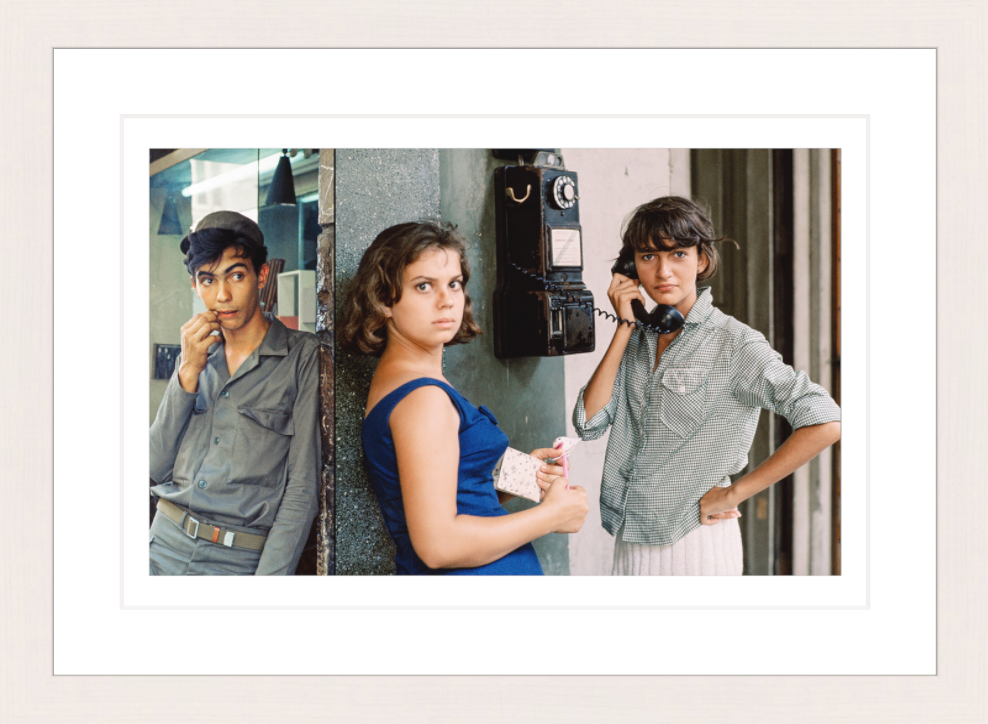 30 x 20 cm, Framed - White Maple Ed van der Elsken