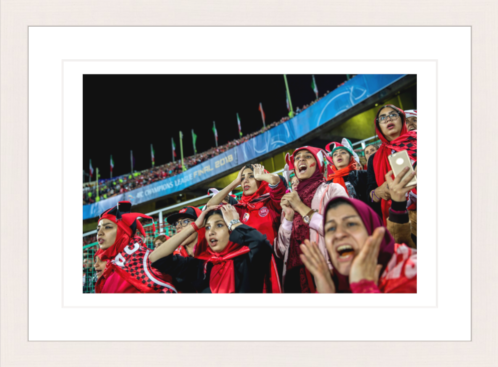 30 x 20 cm, Framed - White Maple Forough Alaei