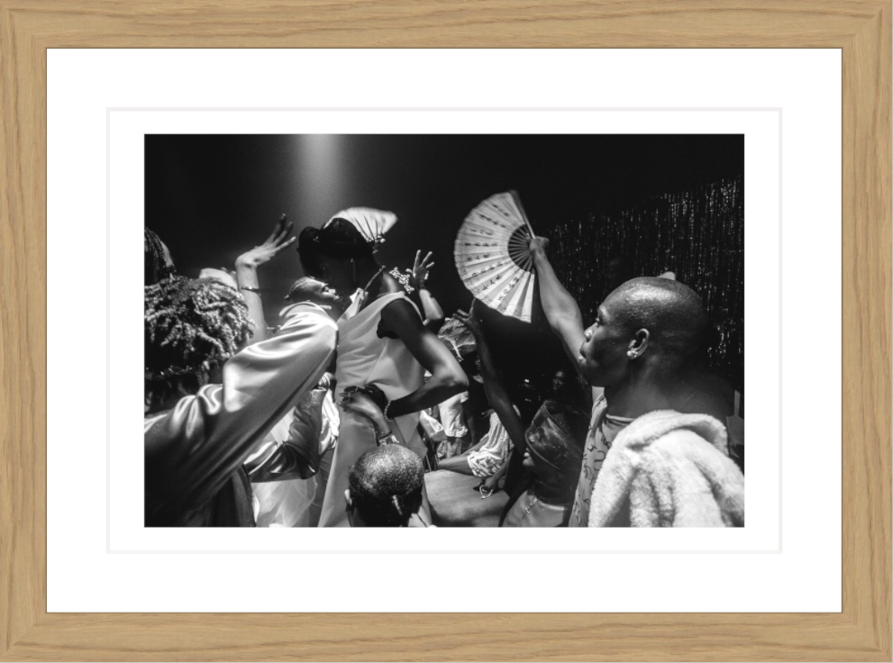 30 x 20 cm, Framed - Oak (B&W) Temiloluwa Johnson