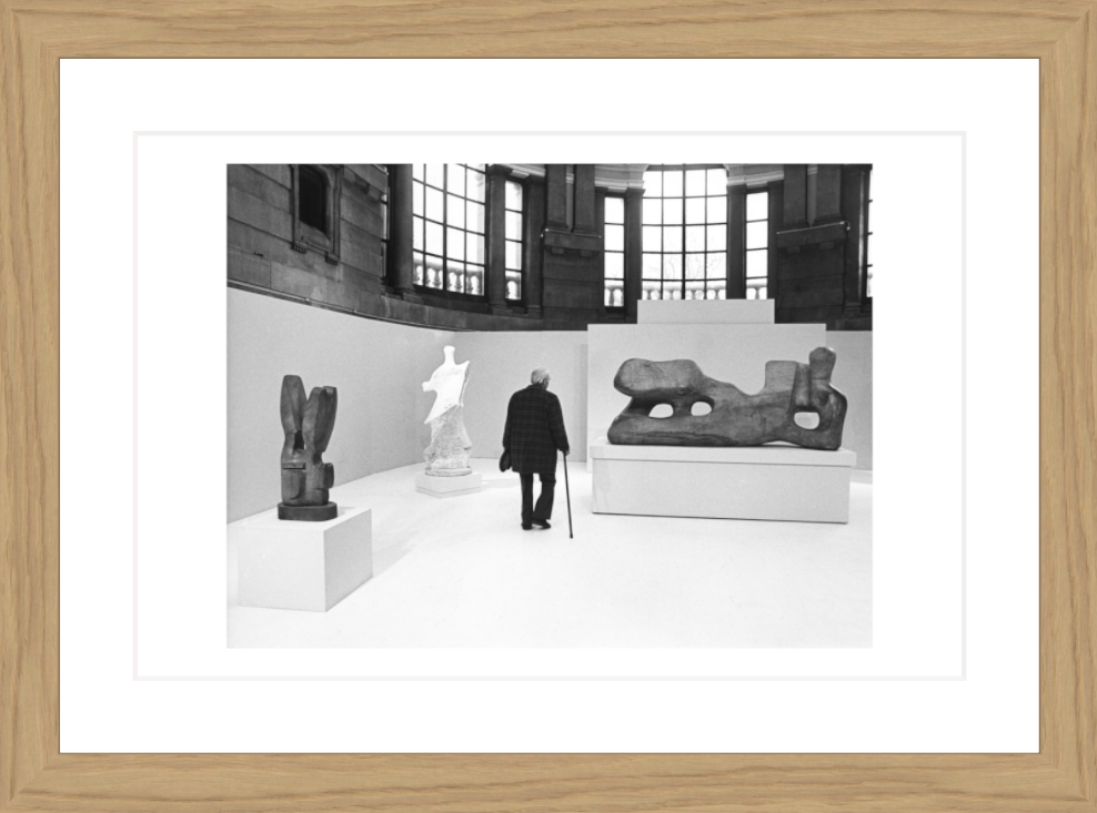 30 x 20 cm, Framed - Oak (B&W) John A. Varley