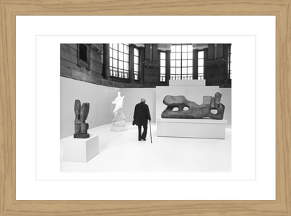 30 x 20 cm, Framed - Oak (B&W) John A. Varley