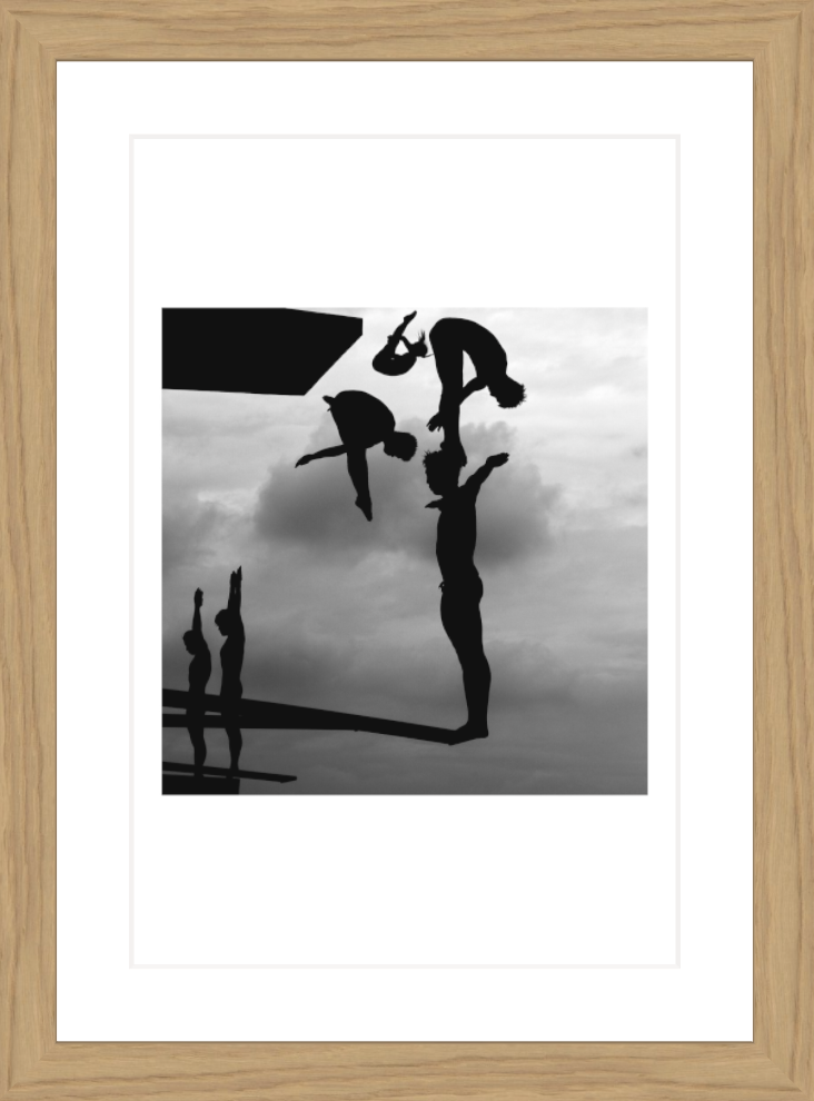 20 x 30 cm, Framed - Oak (B&W) Adam Pretty