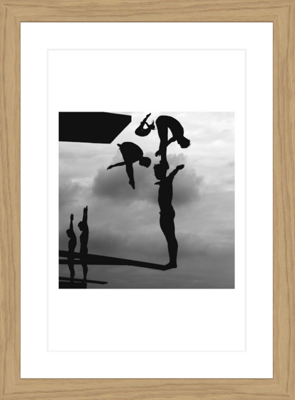 20 x 30 cm, Framed - Oak (B&W) Adam Pretty