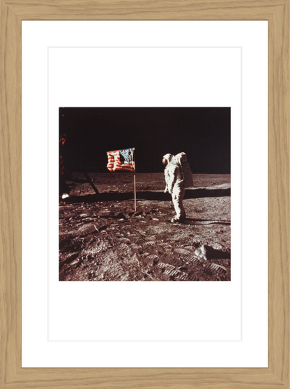 20 x 30 cm, Framed - Oak Neil Armstrong