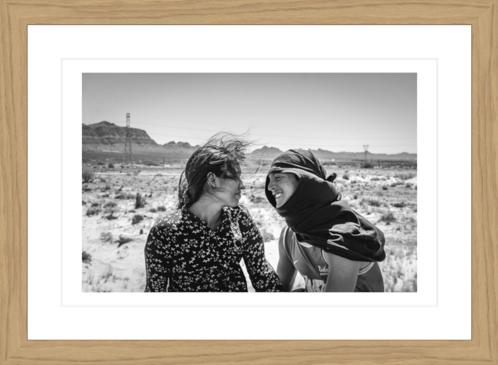 30 x 20 cm, Framed - Oak (B&W) Alejandro Cegarra