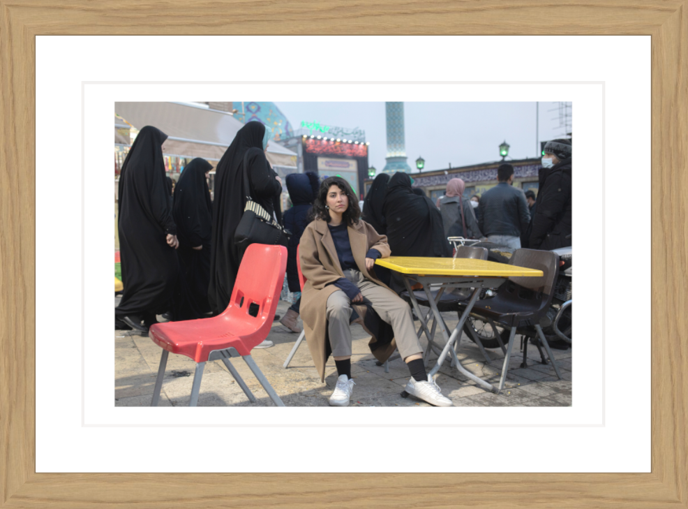 30 x 20 cm, Framed - Oak Ahmad Halabisaz