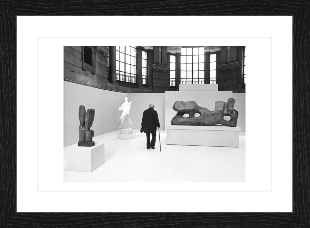 30 x 20 cm, Framed - Black Oak (B&W) John A. Varley