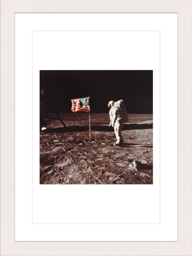 20 x 30 cm, Framed - White Maple Neil Armstrong