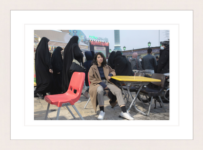 30 x 20 cm, Framed - White Maple Ahmad Halabisaz