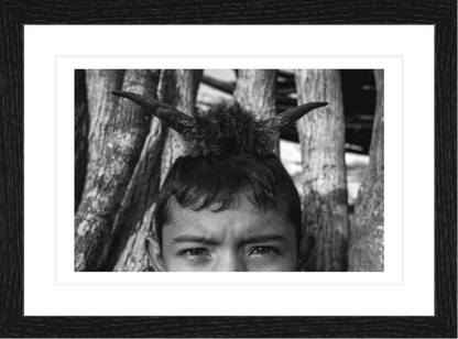 30 x 20 cm, Framed - Black Oak (B&W) Fernanda Pineda