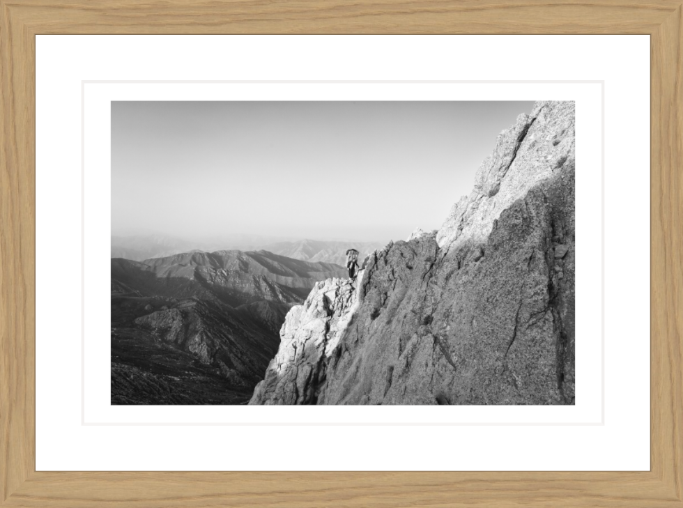 30 x 20 cm, Framed - Oak (B&W) Ebrahim Alipoor