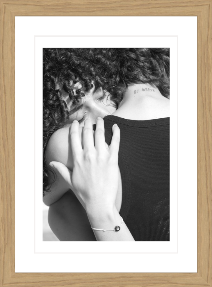 20 x 30 cm, Framed - Oak (B&W) Zied Ben Romdhane