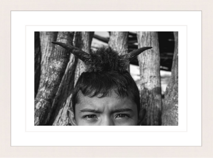 30 x 20 cm, Framed - White Maple (B&W) Fernanda Pineda