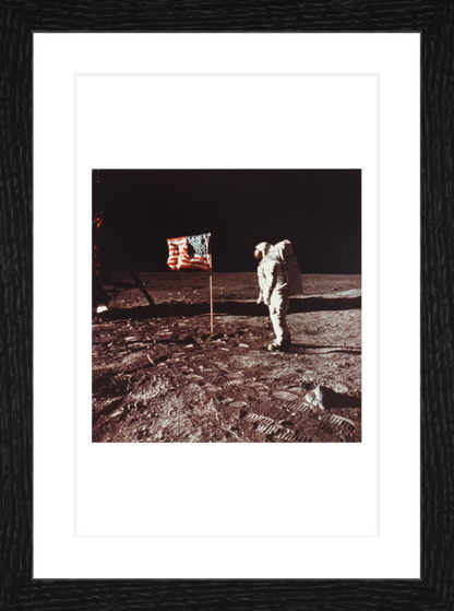 20 x 30 cm, Framed - Black Oak Neil Armstrong