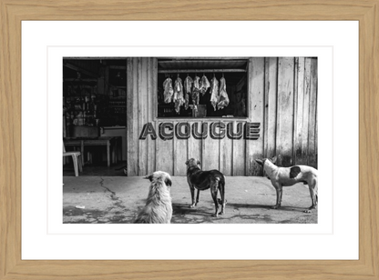 30 x 20 cm, Framed - Oak (B&W) Lalo de Almeida