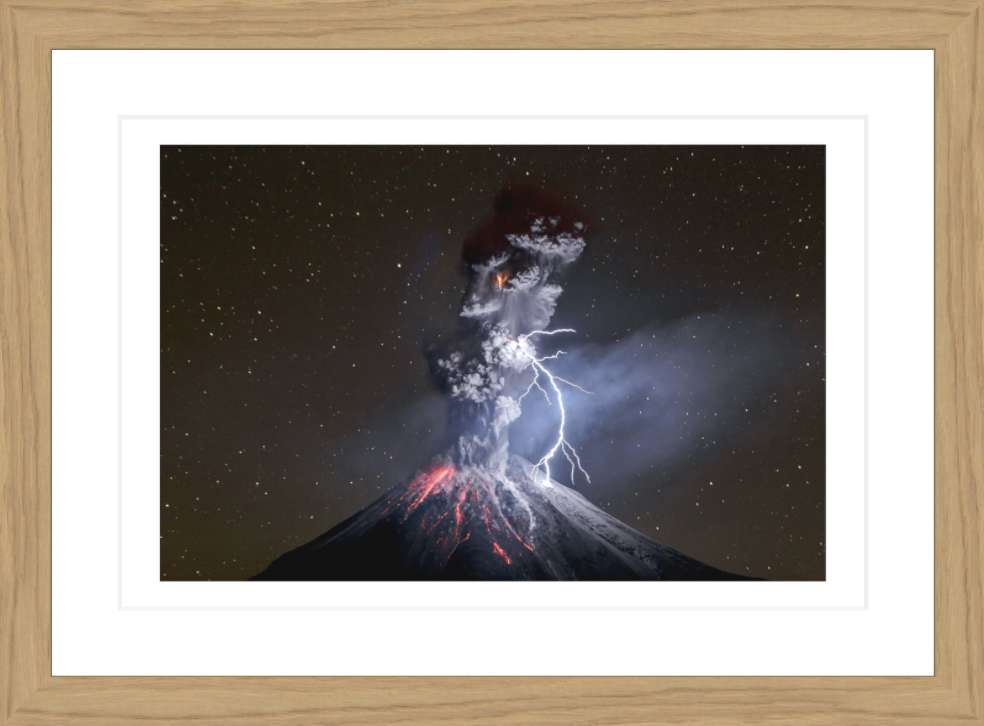 30 x 20 cm, Framed - Oak Sergio Tapiro