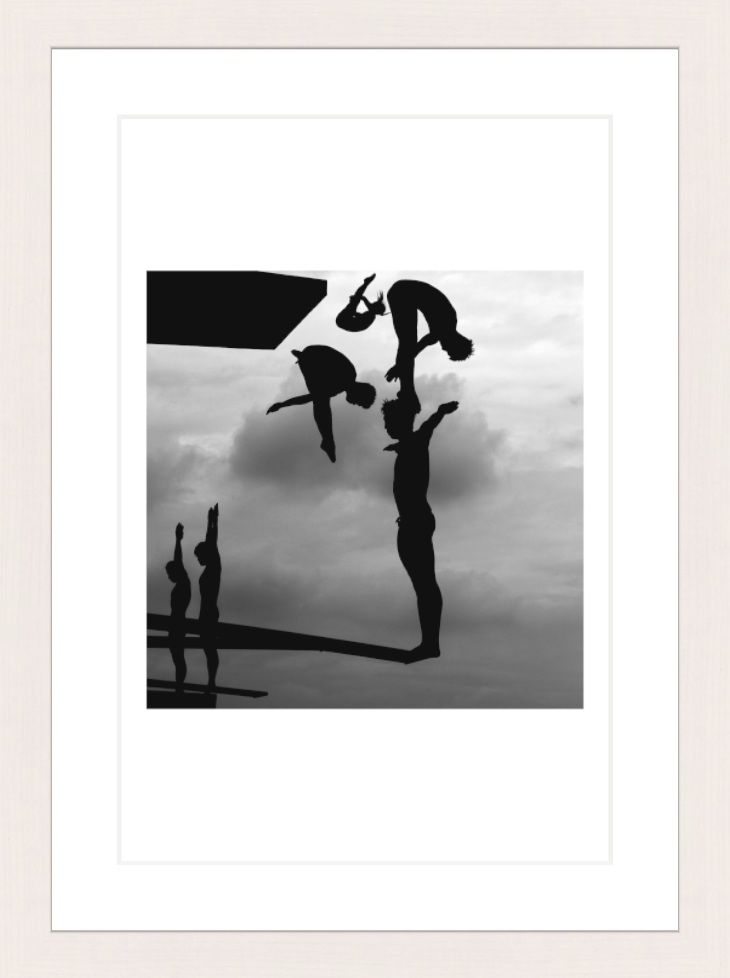 20 x 30 cm, Framed - White Maple (B&W) Adam Pretty